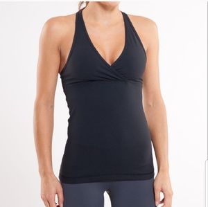 Lululemon Deep V Black Tank size 2